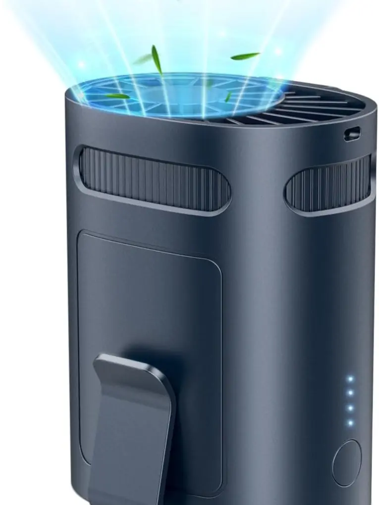 Clip-On Waist Shirt Fan - Mini Lightweight Portable Battery-Powered Quiet Belt-Mounted Under-Shirt Personal AC Cooler, Household Home Appliance