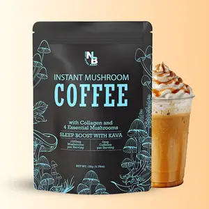 Kava Sleep Decaf Mushroom Coffee Drink with Collagen – Melatonin, GABA & Adaptogenic Mushrooms | Gluten-Free & Non-GMO