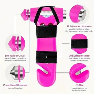 Three-In-One Safety Hammer Emergency Escape Tool, Solid Core Car Emergency Exit Hammer, Essential Survival Gear for Vehicles