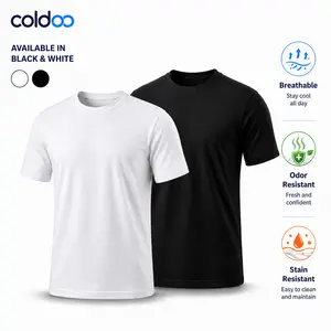 Spill Resistant Cotton T-Shirt for Men | Stain & Odor Control Tee