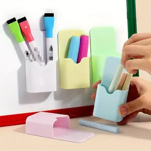 Magnetic Pen Holder, 1 Count Pen Holder for Wall Mounted, Pencil Holder, Stationery Storage Box, Office Stationery Supplies, Office Desk Accessories, Desk Organizer for Home Office School, Desk Organizer Tidy, Office Essentials