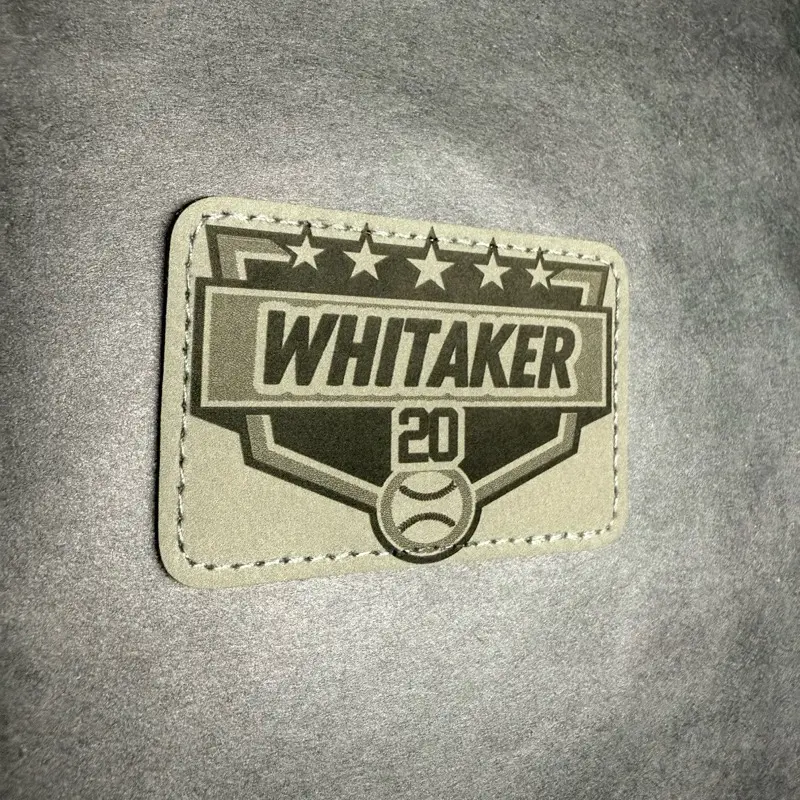 Baseball name Velcro bag patch 3x2