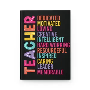 Teacher Personalized Journal-Black