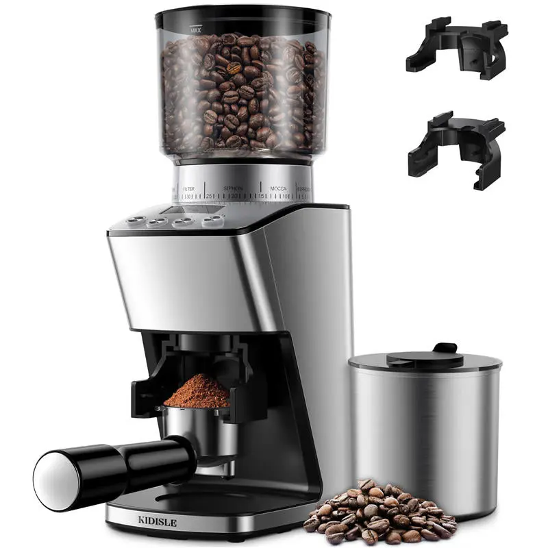 Kidisle Conical Burr Coffee Grinder with 51 Grind Settings