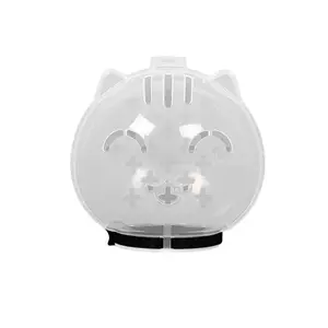 Transparent Cat Bite Guard with Breathable Hood, Adjustable Helmet Training Aid for Aggressive Cats, Prevents Biting and Licking, Universal Size
