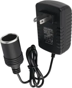 2A 24W AC to DC Converter,AC to DC Cigarette Lighter Adapter to Wall Plug Conversion from 100-240V to 12V,Multi-Purpose Car Charger to Wall Adapter for Humidifier,Car MP3