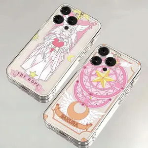 Cardcaptor Sakura Magic Circle Phone Case for IPhone 16 15 14 13 12 11 Mini Pro Max X XR XSMax 7 8 Plus SE20 Transparent Cover