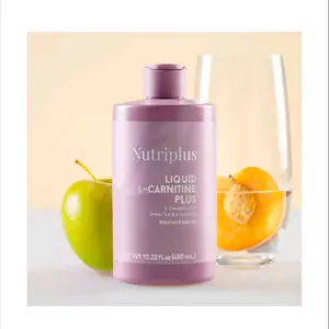 Nutriplus Liquid L-Carnitine Plus with Green Tea & Vitamin B6 Natural Peach & Apple Flavor 15.22 fl oz 450 mL