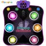 Flooyes Dance Mat Toys for 3-12 Year Old Kids, Dance Mats with Light Up 6-Buttons & Wireless Bluetooth, Music Dance Pad with 5 Game Modes, Birthday Toys Christmas Gifts for 3 4 5 6 7 8 9 10+ Year Old Girls