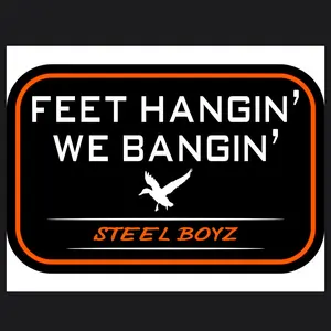 Feet Hangin’, We Bangin’ Waterfowl Themed decal