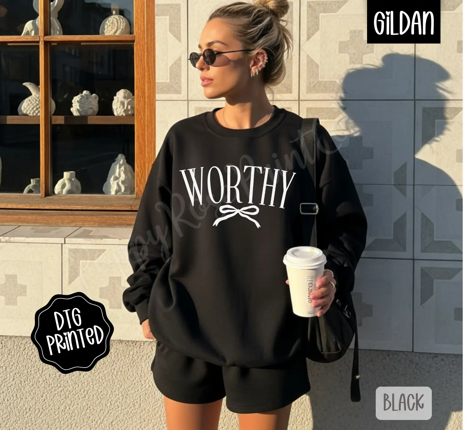 Worthy Sweatshirt, Trendy Women's Religious Sweater