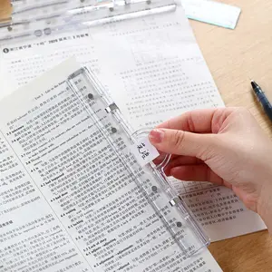 Acrylic Transparent Magnetic Clip File Folder A4 Document Holder, Office Supplies Organizer, Simple Design Storage Solution