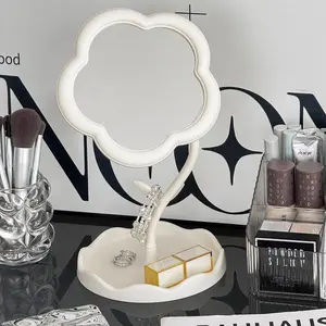 Sunflower Shaped Makeup Mirror, 1 Count Desktop Mirror, Vanity Mirror, Desktop Mirror for Bedroom, Dressing Table, Home Decor