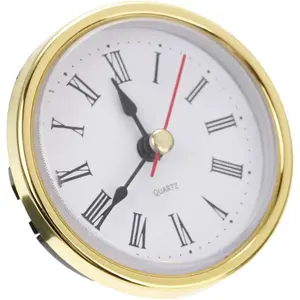 Classic Clock Craft Quartz Movement 2-1/2 (65mm) Round Clocks  Insert Roman Number