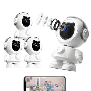 Spaceman 2.4/5GHz WiFi Smart Camera 720P HD Indoor Camera with Human Tracking, Two-Way Voice, IR Night Vision, Safety Features
