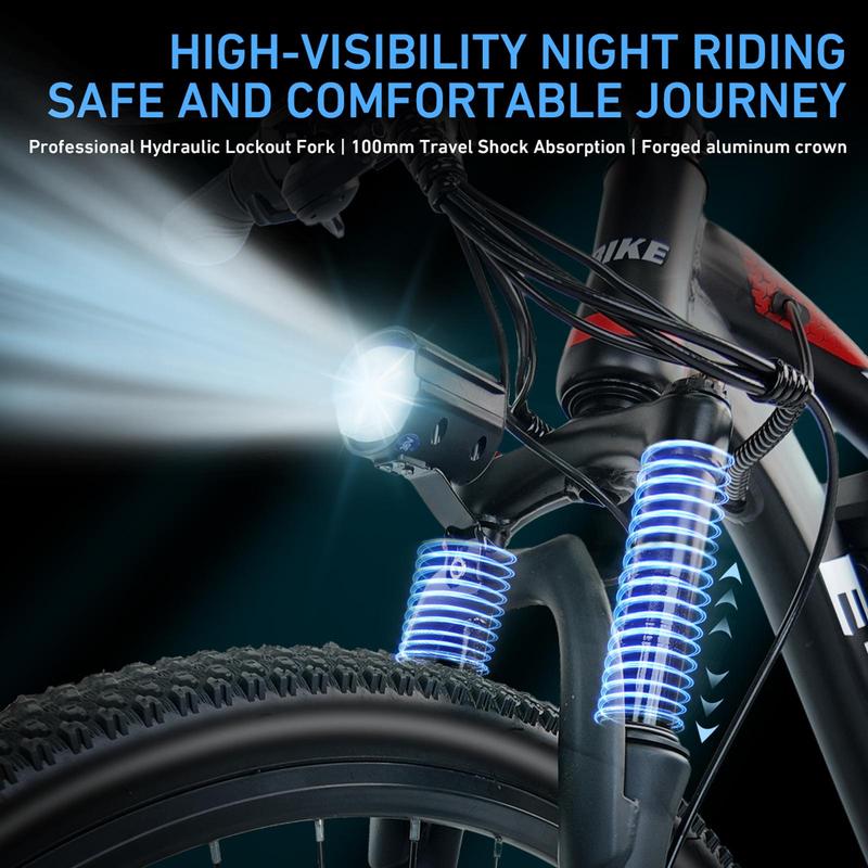 1500W Ebike for Adults– 25MPH Lightweight Commuter Electric Mountain Bike, 576Wh Removable Battery, 50+Mile Range, Front and Rear Brake,7-Speed, 26" Tires, Front Suspension,Easily climb the slope ,ebike for Commuting & Adventure,UL 2849 Certified