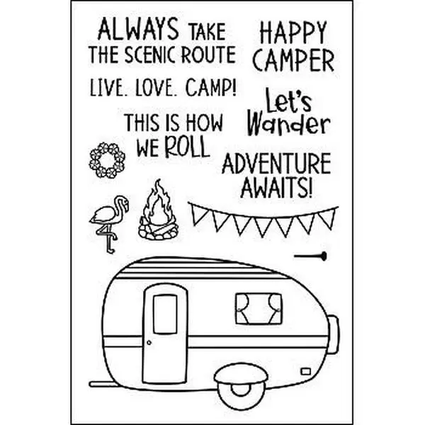 Crafts & Sewing The Stamps of Life camper2 Stamp