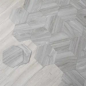 Hexagon Floor Sticker, 12/24pcs Self-adhesive Decorative Wall & Floor Tile, DIY Wall & Floor Decoration, Easy to Clean & Install