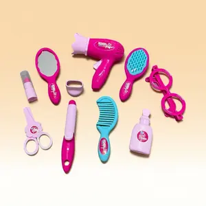 Kids Pretend Makeup Set, 10-Piece Plastic Toy Kit, Kids Vanity, Interactive Parent-Child Game, Party Gift, Random Colors, No Paintable Toys