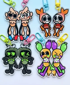 Dandy's World Acrylic Keychains ( Double Sided ) - Fanmerch - Roblox Game