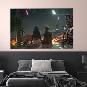 Arcane Jinx and Ekko in Love Video Game Poster, Arcane Season 2 LOL Maybe in Another Life Game Posters (NO FRAME)