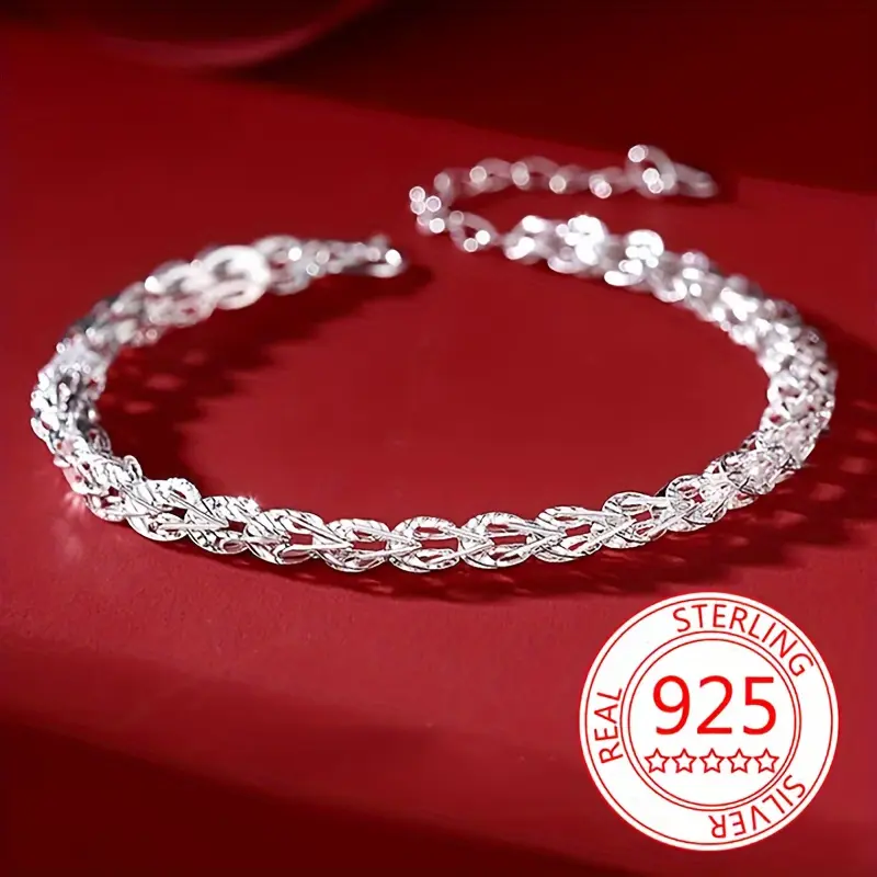 Women's 925 Sterling Silver Tail Shape Phoenix Bracelet - Minimalist 1-Piece Luxury Look Silver Jewelry Accessory, Ideal Gift Ideas, One-Piece