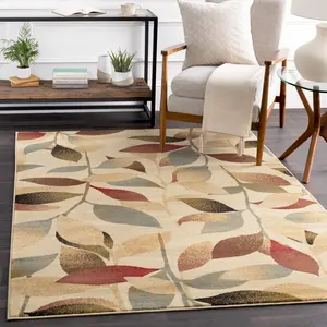 Riley Area Rug in Leaf Design