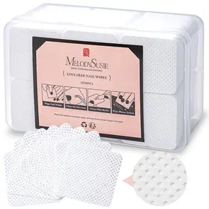 1050Pcs Lint Free Nail Wipes Super Absorbent Soft Non-Woven for Fingernail Polish Remover and Eyelash Extension Wipes for Nail Art
