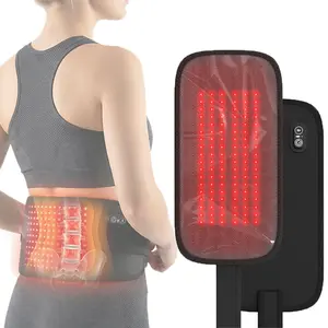 Cordless Red Light Therapy Belt with 3 Heat Settings  for Deep Back Relief - Portable with an Adjustable Elastic Strap