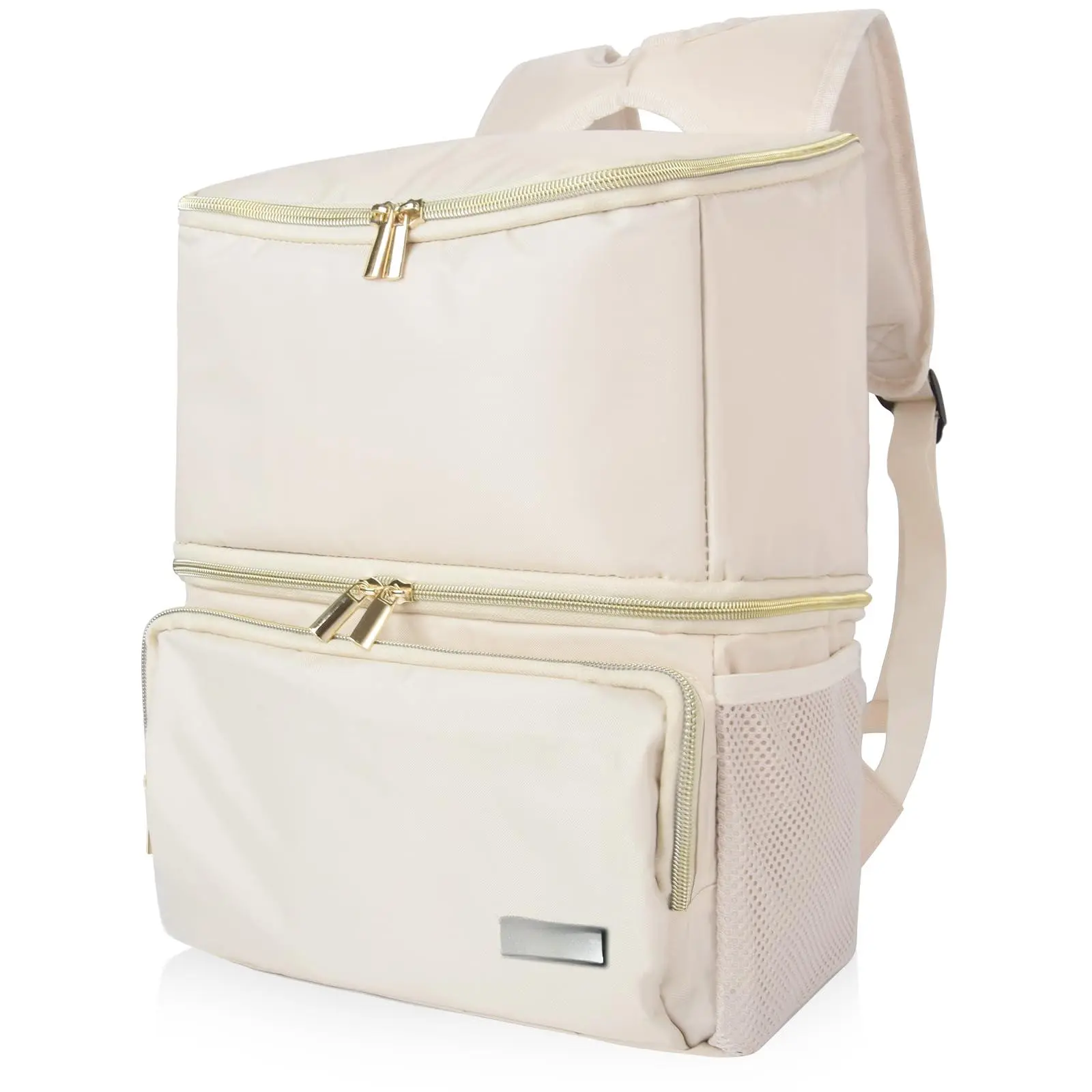 Breast Pump Bag with Dual Insulated Compartments & Removable Divider Milk Cooler Travel Bacpak 50 cans Capacity Fit Pumps Like Medela  Spectra S1 S2 Evenflo
