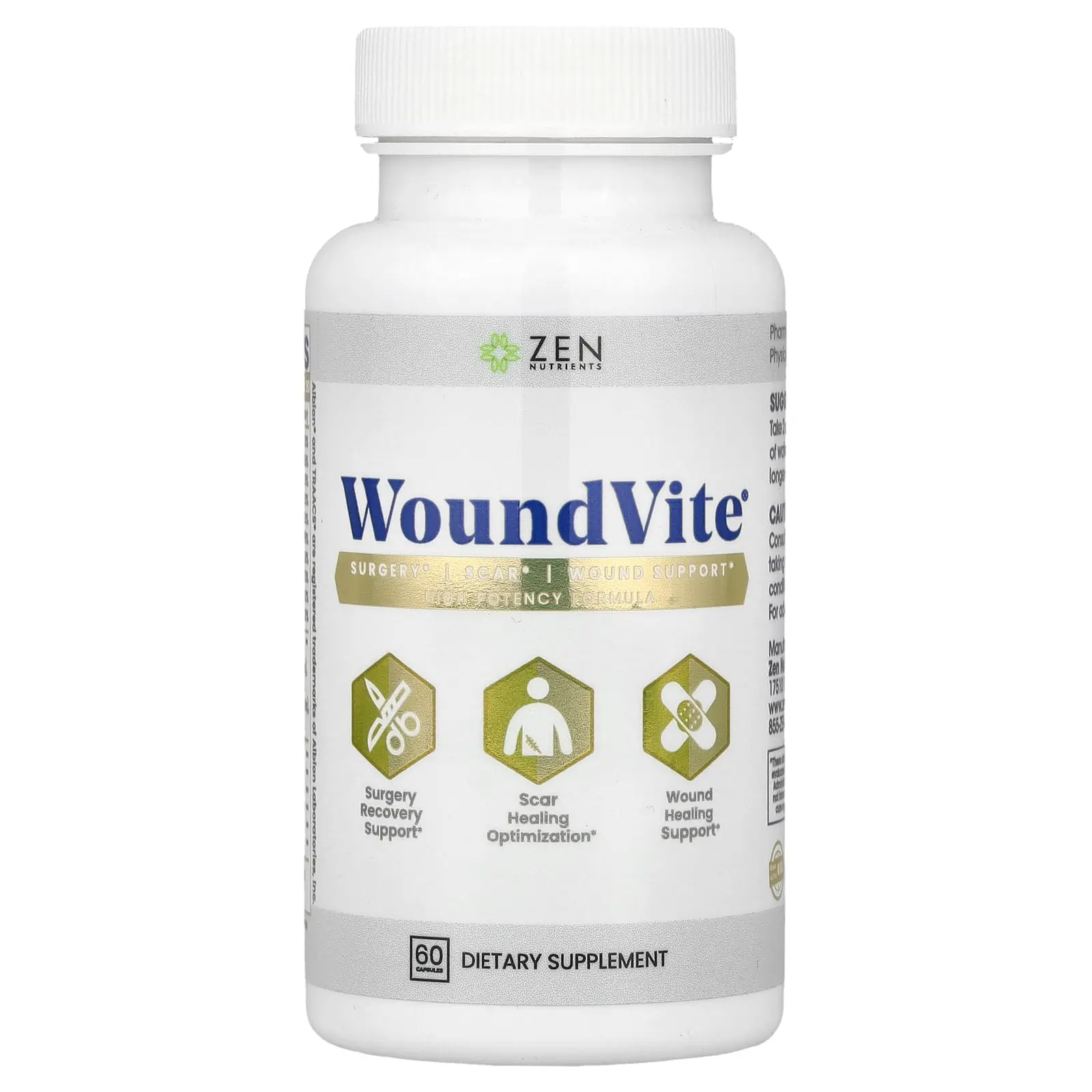 Zen Nutrients WoundVite®, 60 Capsules