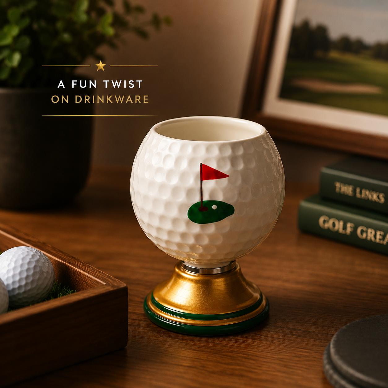 Sports Ball Cups, Fun Game Day Rotatable Drinkware, Soccer Basketball Baseball Golf Novelty Cups for Parties, Bar Decor & Sports Fans Gifts