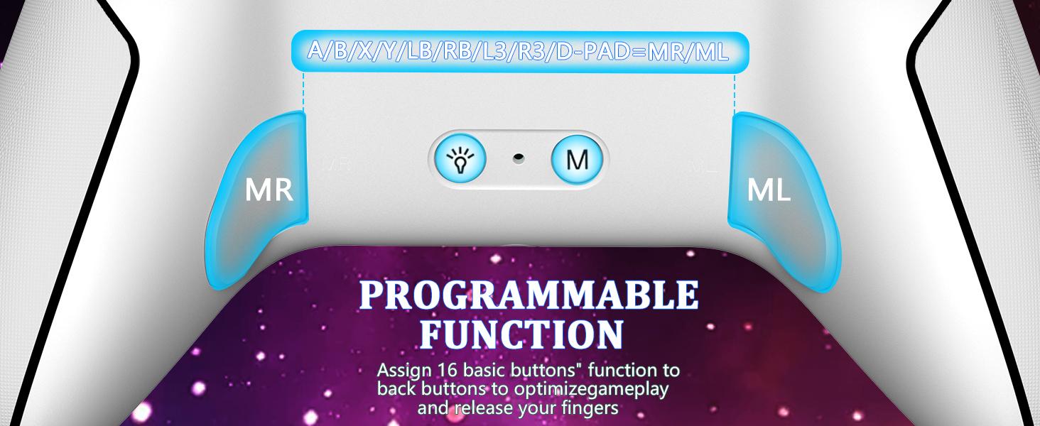 YUYIU Hall Xbox Wireless Controller for Xbox Series X|S, Xbox One, PC & Steam - Anti-Stick Drift Joystick, Dual-Mode Triggers, 6-Axis Gyro, 1000Hz Polling, Turbo & 3.5mm Jack