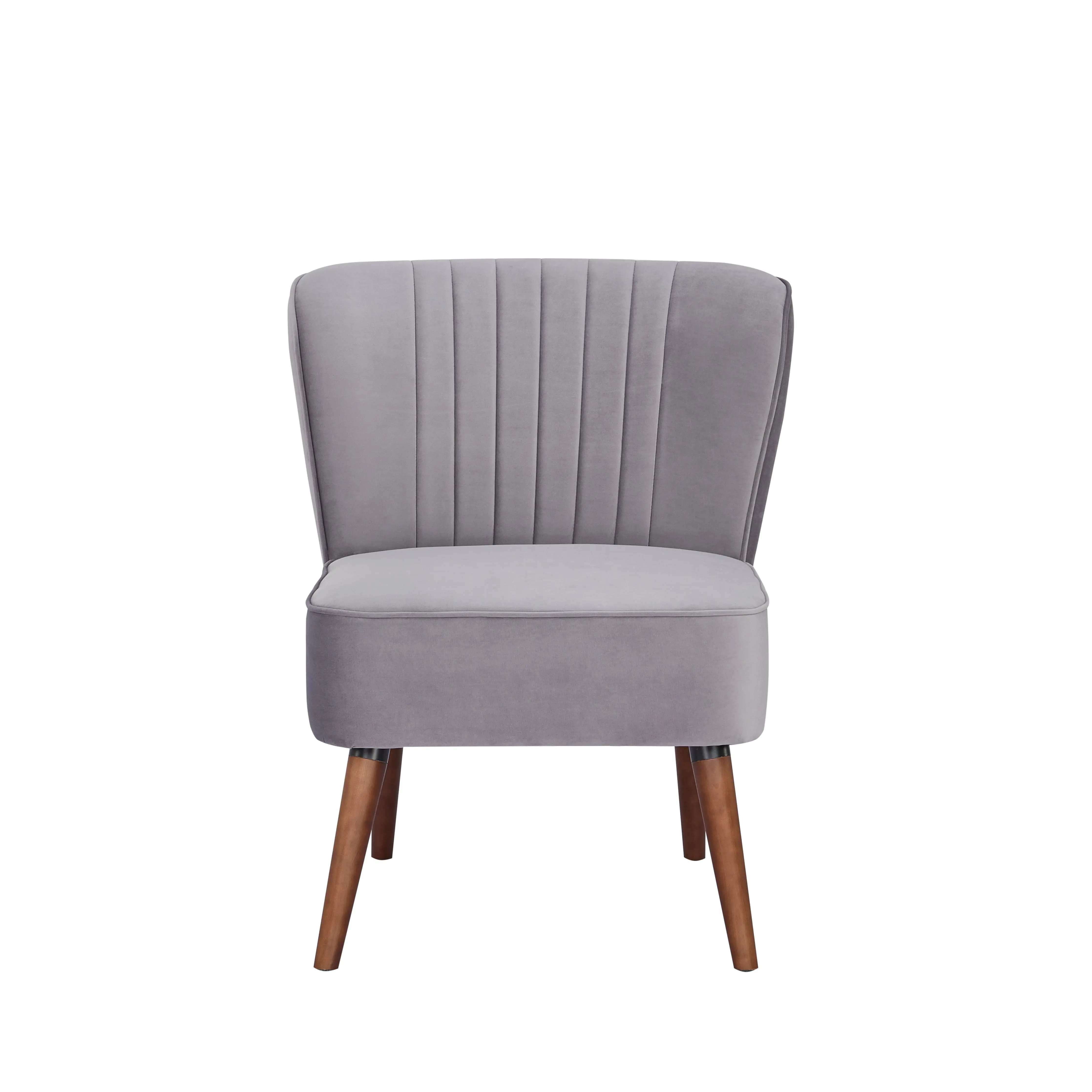 Laguna Armless Slipper Chair - Velvet for Modern Comfortable Seating in Any Room