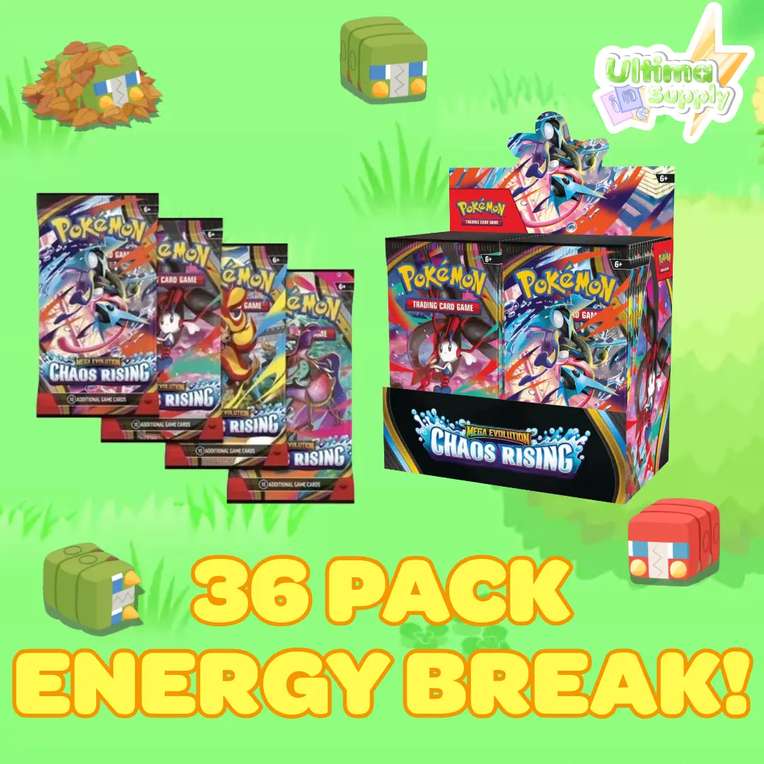 Pokemon Chaos Rising LIVE Energy Break - 36 Booster Packs From Booster Box