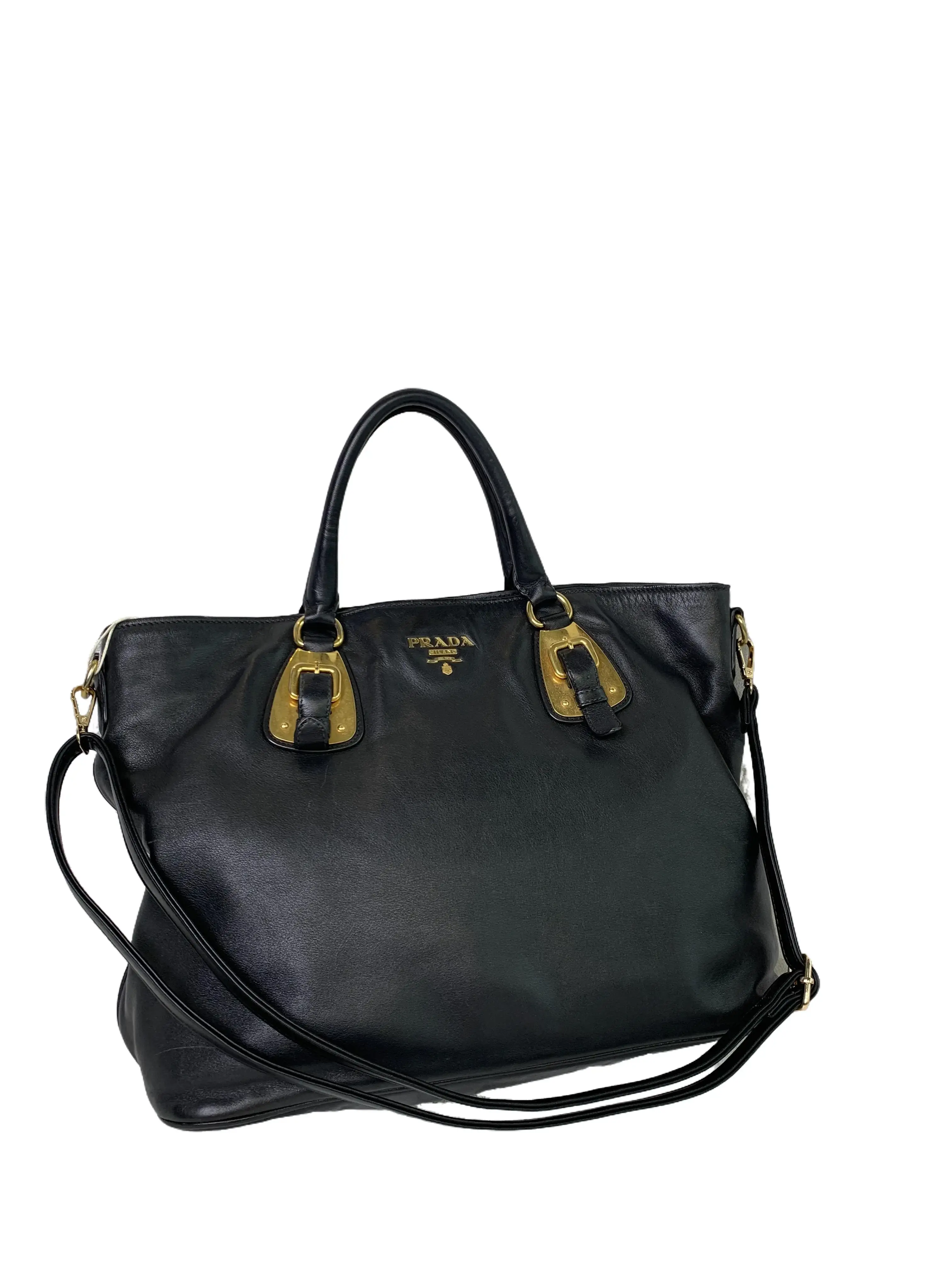 Pre-owned PRADA Vintage Soft Leather Daily Handbag/ee11103701/3701