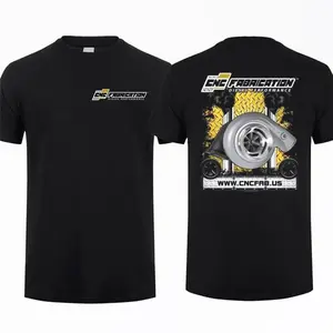 Diesel Turbo T-Shirt, CNC Fabrication Boosted Turbocharger Graphic, CNCFab Performance Graphic Shirt for Truck Tuners & Diesel Mechanics, Gift for Powerstroke Enthusiasts or Car Lovers