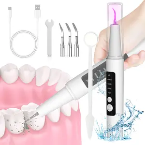 ONENIGHT Rechargeable Oral Plaque & Tartar Remover with LED Light, Teeth Cleaning kit with 5 Adjustable Modes, Dental Scaler Tool Oral Care for Adults, Teens, Gift for New Year Christmas
