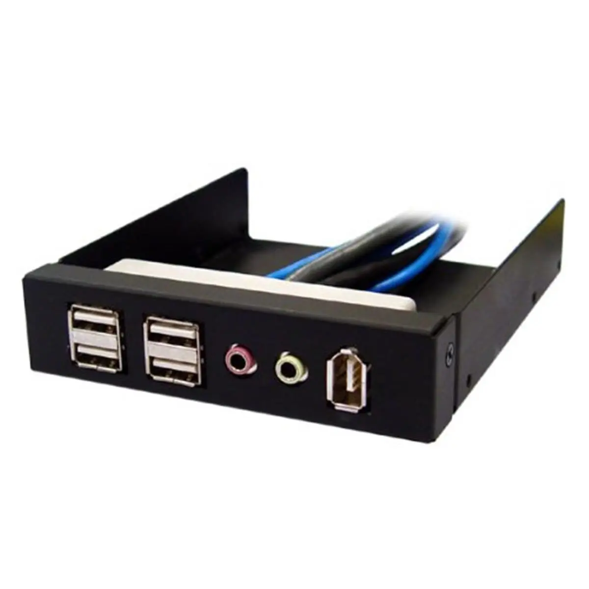 212 MAIN 3.5 in. USB-Audio Front Panel - Black Compact Aluminum USB 3.0 Tech Accessory, 3.5 in. Drive Bay Fit, 600.0 mm Cable, Compact and Lightweight Design, Wide Compatibility for Phones, 101.6 X 120.0 X 25.4 Mm