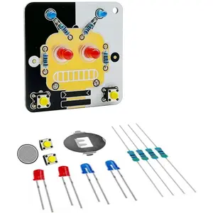of Solder Practice Projects DIY Electronics Kits Circuit Boards Trainning Board With Battery For Beginners, Students and DIYers