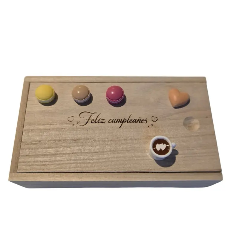Personalized Birthday Wooden Keepsake Box – Feliz Cumpleaños Gift Box