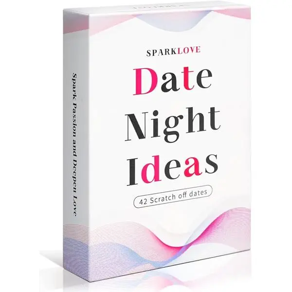 42 Date Night Ideas for Couples - Valentine’s & Anniversary Gift, Romantic Scratch-Off Cards for Couple Games, Birthday & Wedding Gift Ideas for Him, Her, Wife
