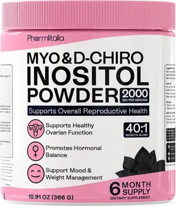 Myo-Inositol & D-Chiro Inositol Powder - Supplement for Women, Hormone Balance & Healthy Ovarian Support - 40:1 Blend, Great Alternative to Capsules (12.91 oz)