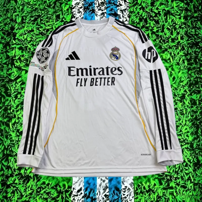 25-26 home white Mbappé No. 10 cool long-sleeved jersey