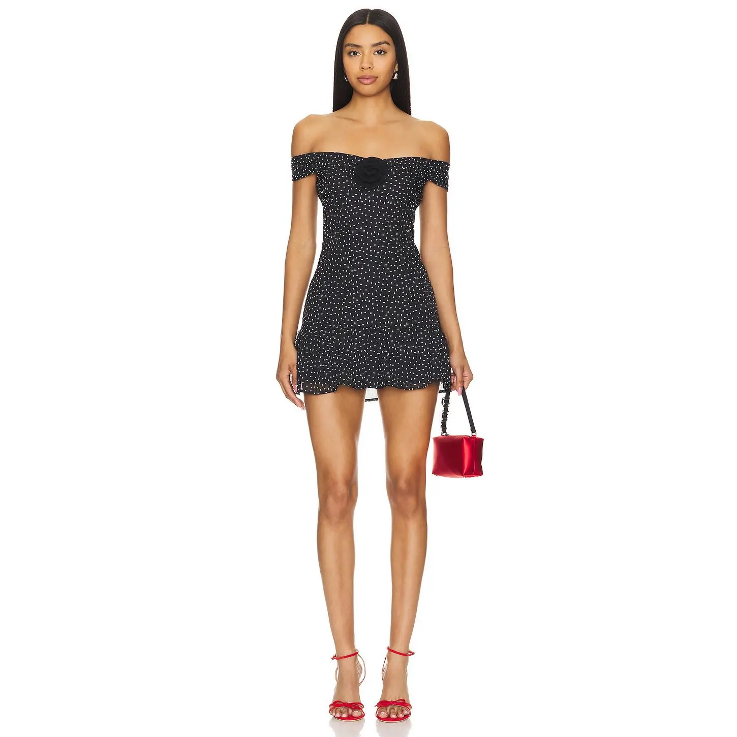 MORE TO COME Serena Mini Dress in Black