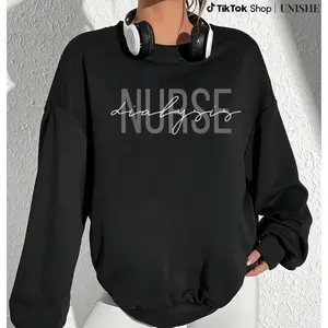 Soft 100% Dialysis Nurse Sweatshirt – Nephrology Nursing Casual Long Sleeve Tee