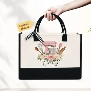 Personalized Baking Tote Bag - Baking Mixer Bag, Baking Lovers Birthday Gift, Christmas Gift For Baker, Xmas Gift For Mom Grandma MLN2121TDH