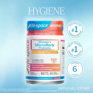 Life-Space Probiotic for Women, Support Balance Women's Healthy Microflora & pH, Boost Urinary Tract Health, 6.3 Billion CFU and Multi-Strain - 60 Vegetarian Capsules
