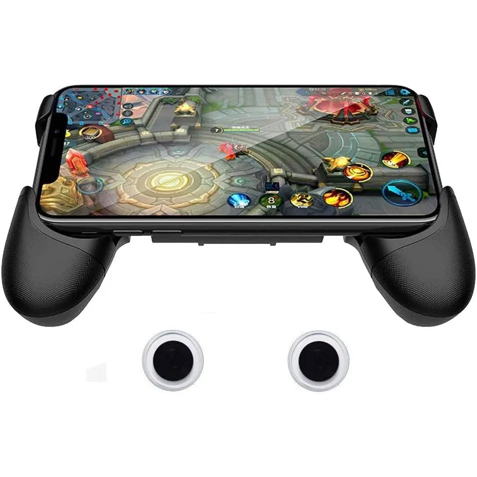 Mobile  Joystick Spiral Mini Joystick  Handle Grip Controller Rocker Joypad Foldable Stand Holder for Cellphones (Handle Holder with Joystick)