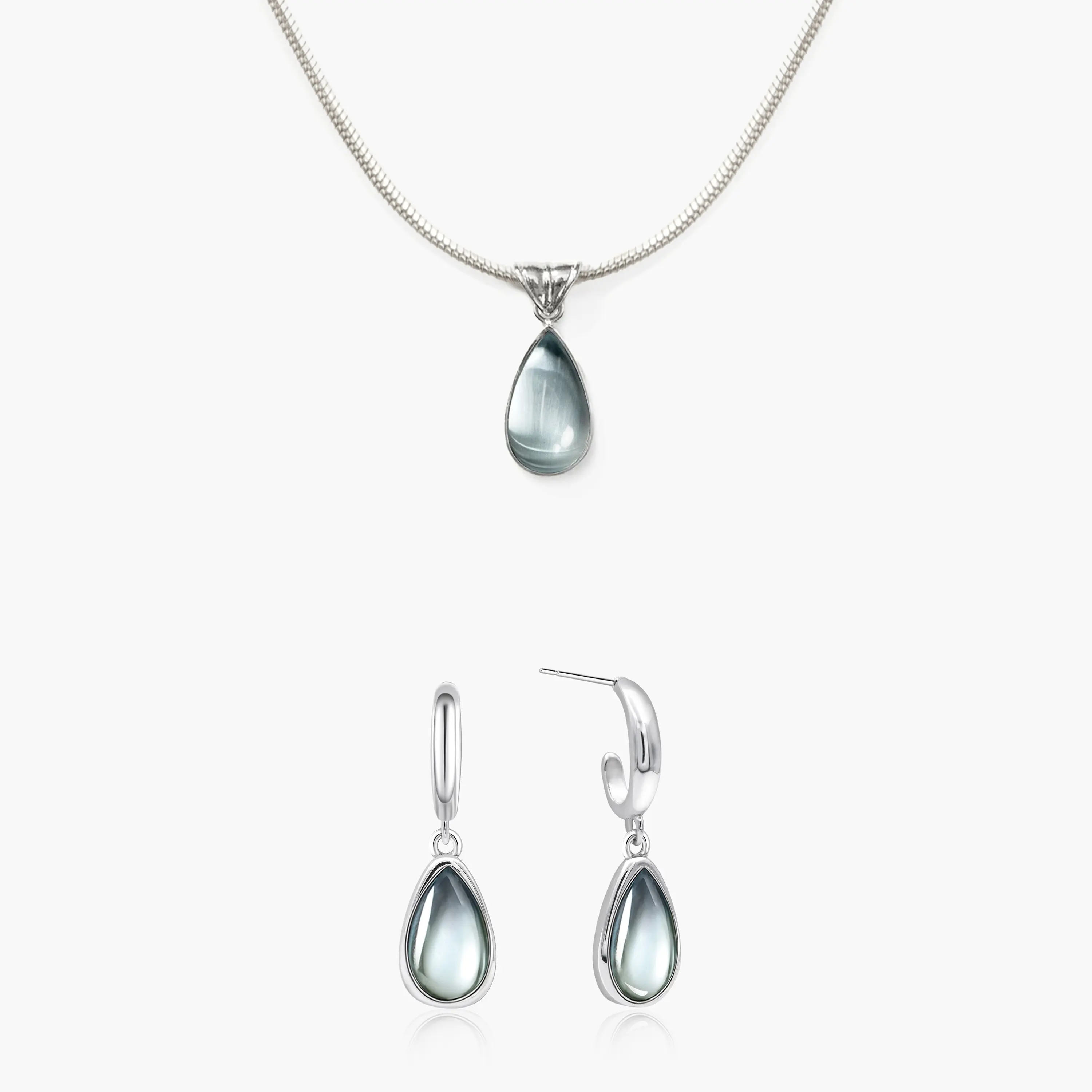 en route Waterdrop Necklace in Marine Blue, Waterproof Ocean-inspired Design, Lightweight Durable Daily Necklace for Casual or Layered Looks #SpringStatements